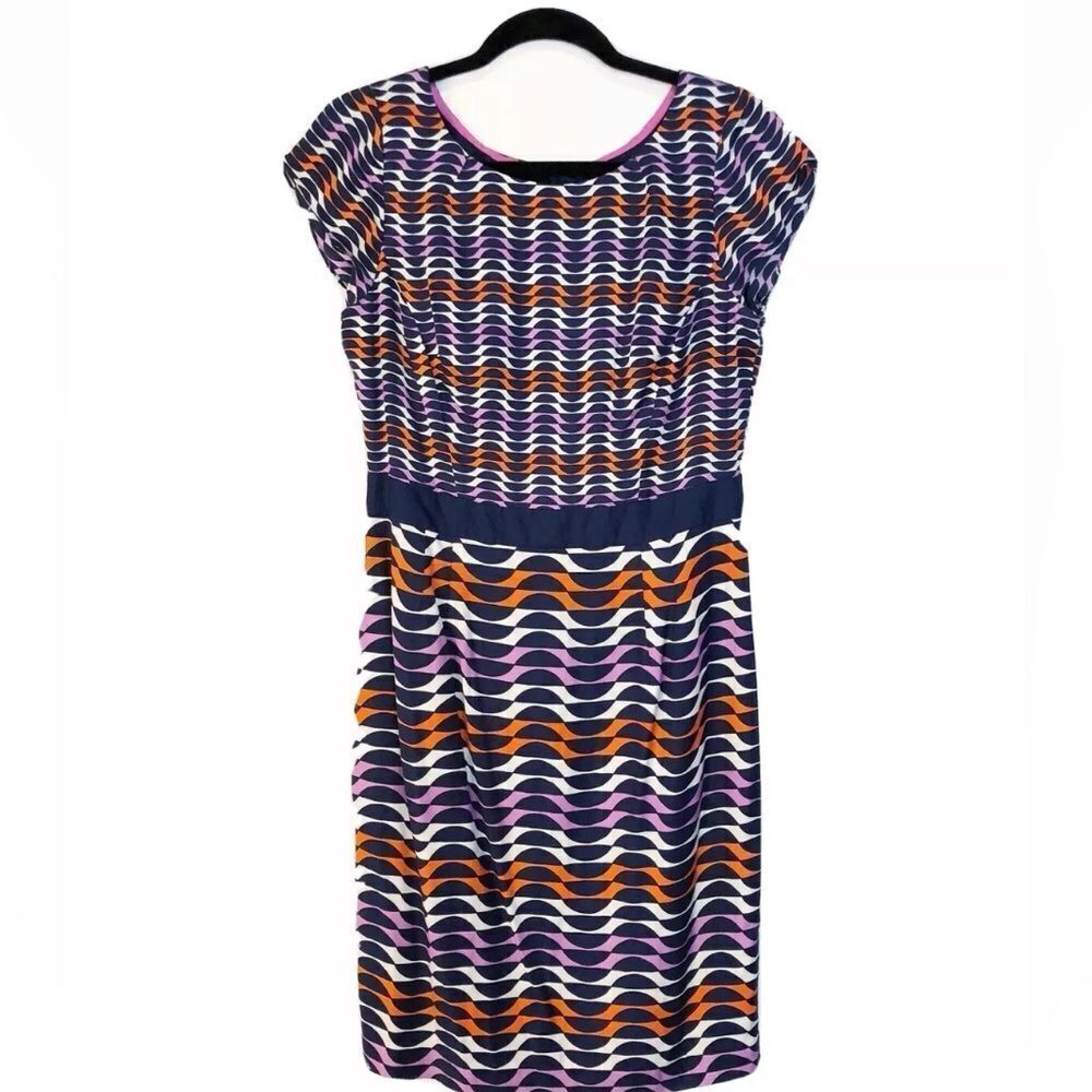 Boden geometric silk dress - Picture 3 of 8